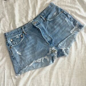 AGOLDE Parker Denim Shorts Women’s Size 31 Button‎ Up Fly